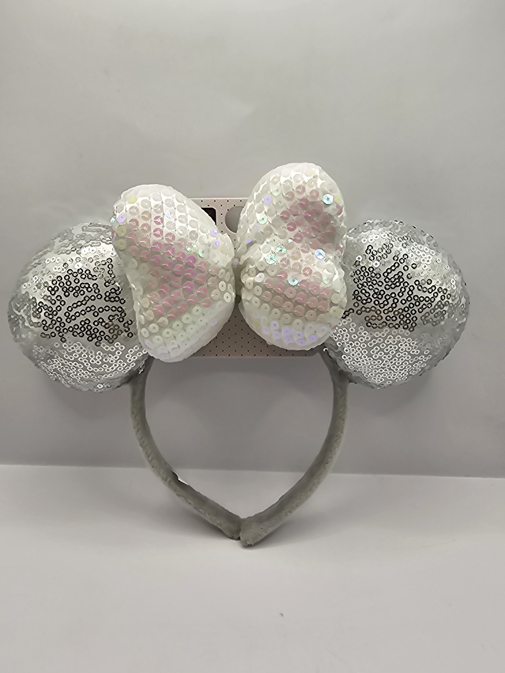 Disney x Primark Minnie Mouse Silver Sequin Ear Headband NWT